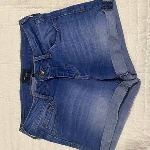 Celebrity Pink Light Blue Denim Shorts